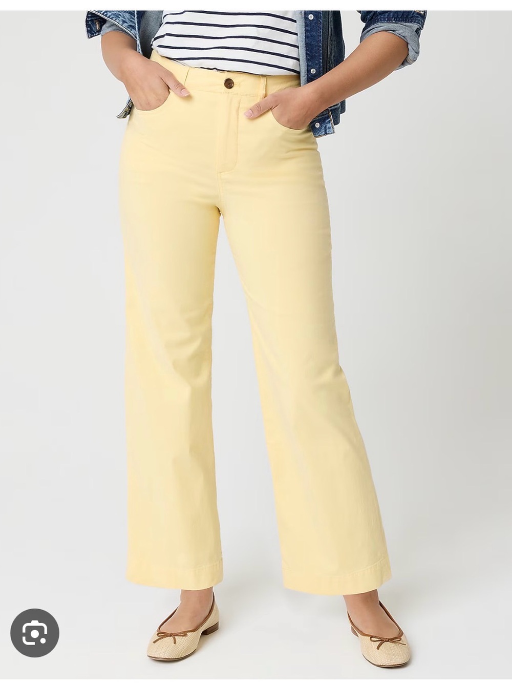 J. Crew Ella Wide Leg Crop Pants - 25P - NWT